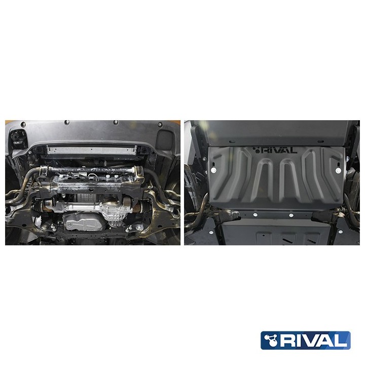 Osłona chłodnicy Rival stal 3 mm — Nissan Navara 2004-2021, Pathfinder 2004-2014, Mercedes-Benz X-Class 2017-2020 - ujęcie 5
