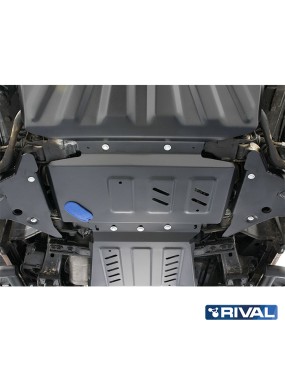 Osłona silnika Rival stal 3 mm — Nissan Navara 2004-2021, Pathfinder 2004-2014, Mercedes-Benz X-Class 2017-2020
