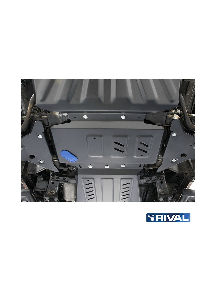 Osłona silnika Rival stal 3 mm — Nissan Navara 2004-2021, Pathfinder 2004-2014, Mercedes-Benz X-Class 2017-2020