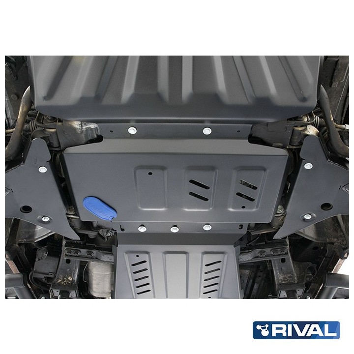 Osłona silnika Rival stal 3 mm — Nissan Navara 2004-2021, Pathfinder 2004-2014, Mercedes-Benz X-Class 2017-2020 - ujęcie 3