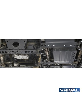 Osłona reduktora Rival stal 3 mm — Nissan Navara D23 2,3d od 2015 (montaż Hiszpania), Frontier D40
