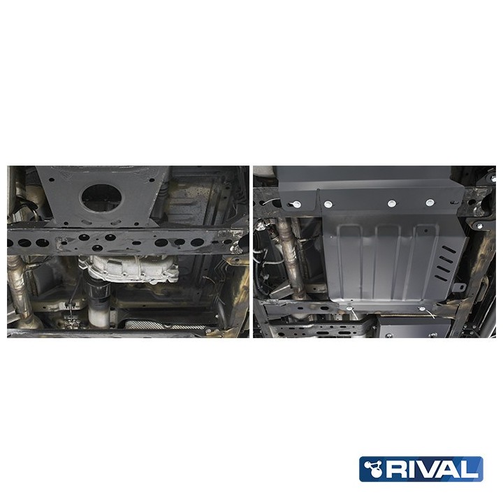 Osłona reduktora Rival stal 3 mm — Nissan Navara D23 2,3d od 2015 (montaż Hiszpania), Frontier D40 - ujęcie 3