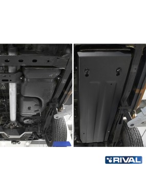 Osłona zbiornika paliwa Rival — stal 3 mm — Nissan Navara 2,3 diesel 2014-2019 (AdBlue)