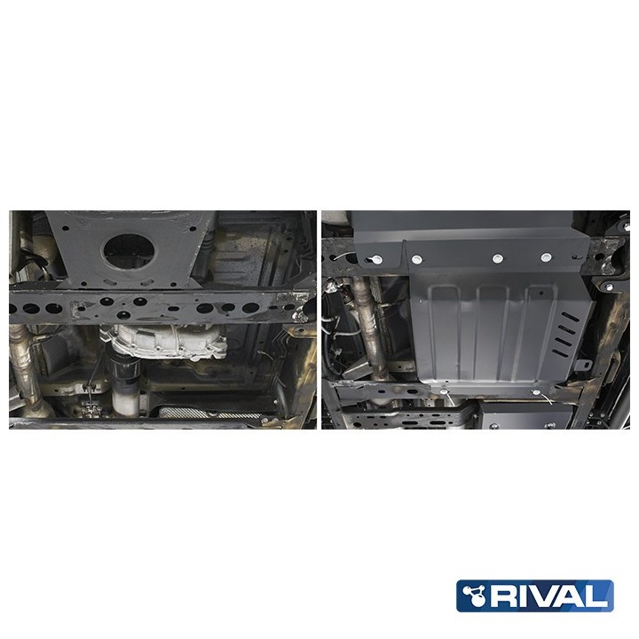 Osłona reduktora Rival stal 3 mm — Nissan Navara 2004-2015, Pathfinder 2004-2014, Mercedes-Benz X-Class 2017-2020 - ujęcie 5