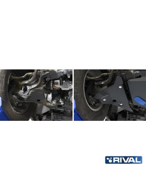 Osłona wahaczy przednich Rival — stal 3 mm — Nissan Navara 2,3 diesel 2014-2021