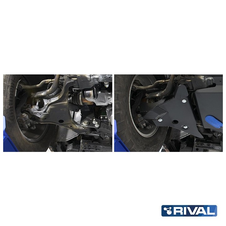 Osłona wahaczy przednich Rival — stal 3 mm — Nissan Navara 2,3 diesel 2014-2021 - ujęcie 3