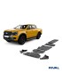 Zestaw osłon stalowych Rival 3 mm — chłodnica, silnik, skrzynia, reduktor, zbiornik, wahacze — Ford Ranger, VW Amarok od 2022