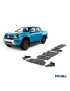 Zestaw osłon stalowych Rival 3 mm — chłodnica, silnik, skrzynia, reduktor, zbiornik, wahacze — Ford Ranger, VW Amarok od 2022