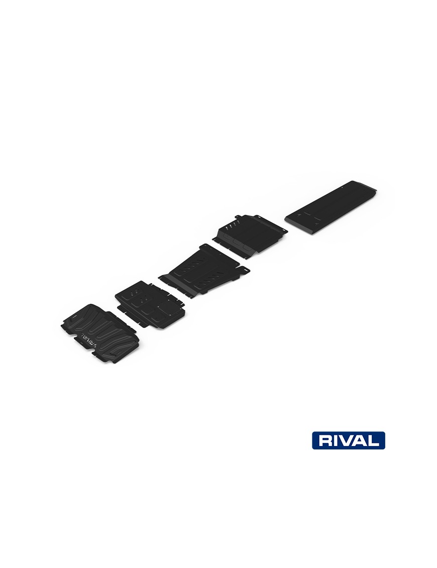 Zestaw osłon stalowych Rival — chłodnica, silnik, skrzynia, reduktor, zbiornik paliwa — Nissan Navara