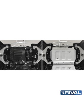 Osłona silnika Rival — aluminium 4 mm — Ford Ranger Raptor 2019-2022, Ranger 2011-2015, 2015-2022