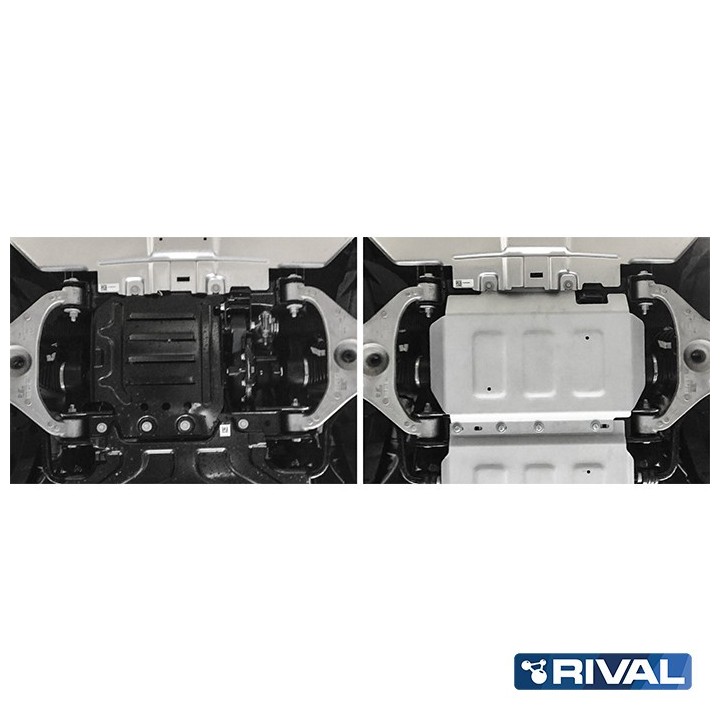 Osłona silnika Rival — aluminium 4 mm — Ford Ranger Raptor 2019-2022, Ranger 2011-2015, 2015-2022 - ujęcie 5