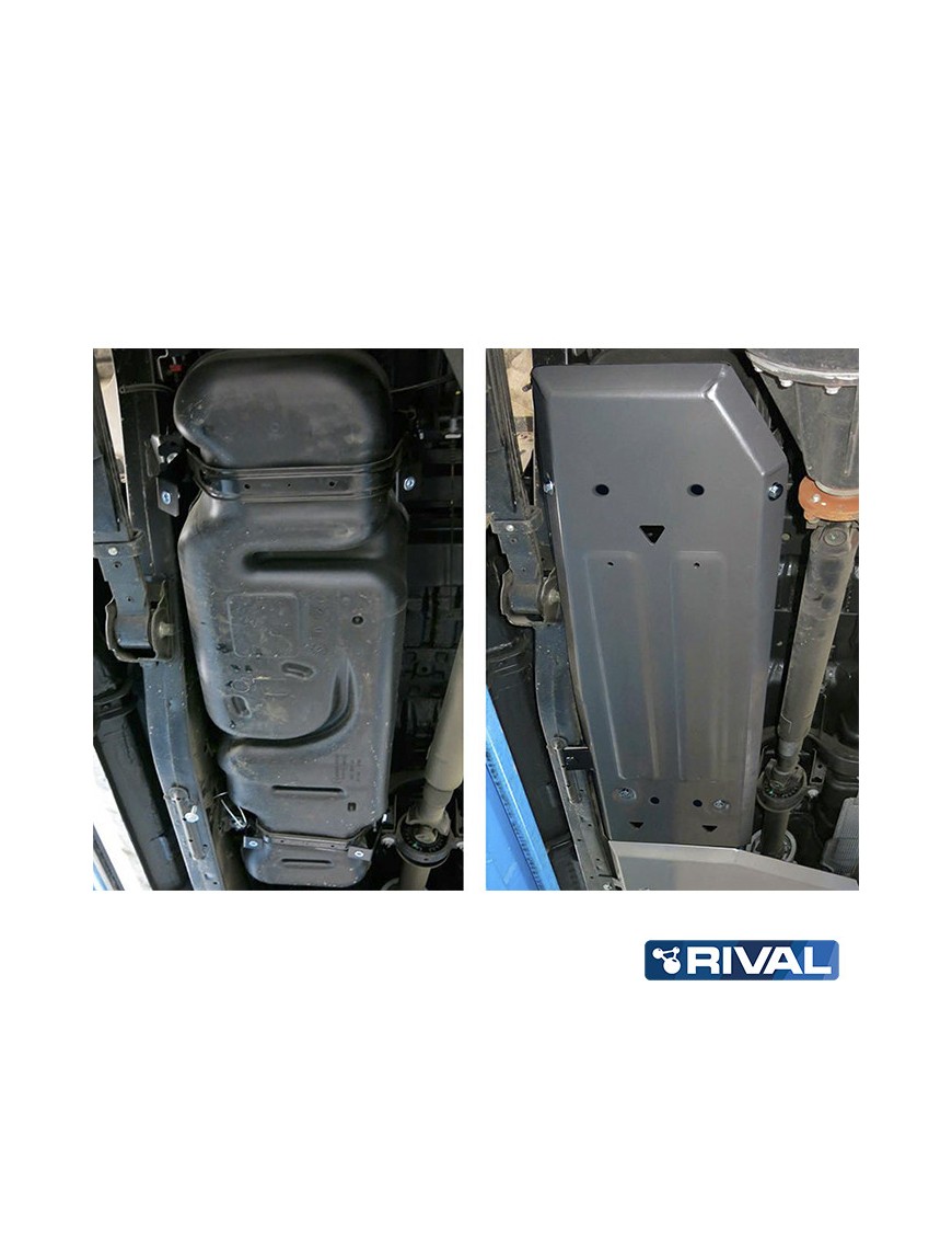 Osłona zbiornika paliwa Rival — aluminium 4 mm — Ford Ranger 2011-2015, 2015-2022