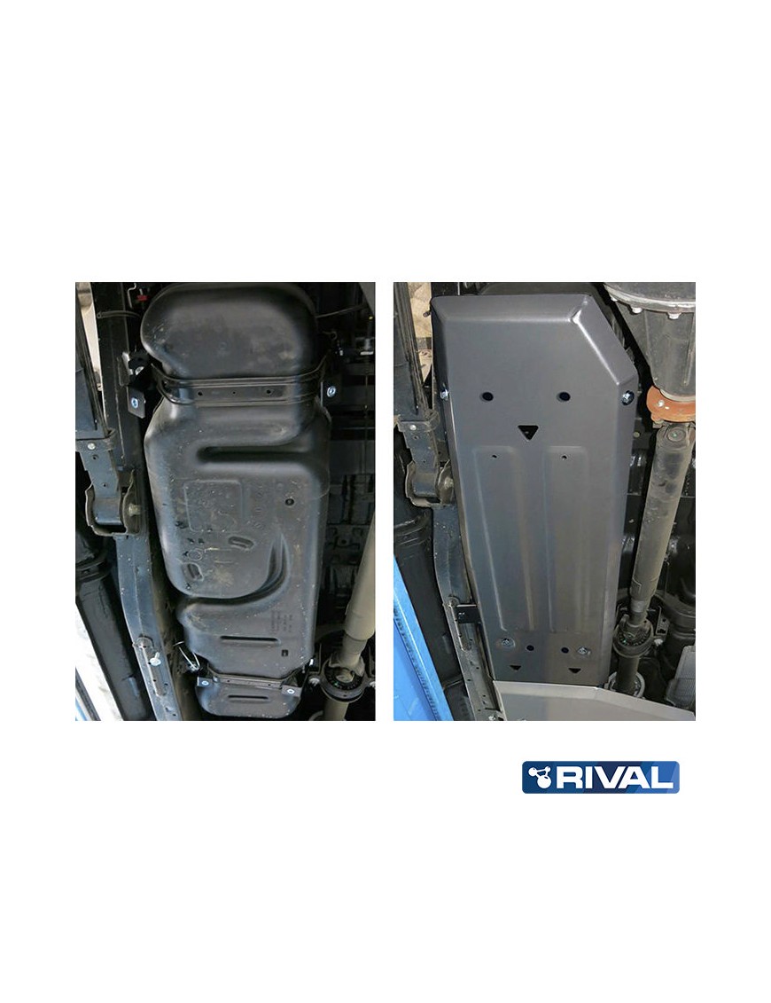 Osłona zbiornika paliwa Rival — aluminium 4 mm — Ford Ranger 2011-2015, 2015-2022