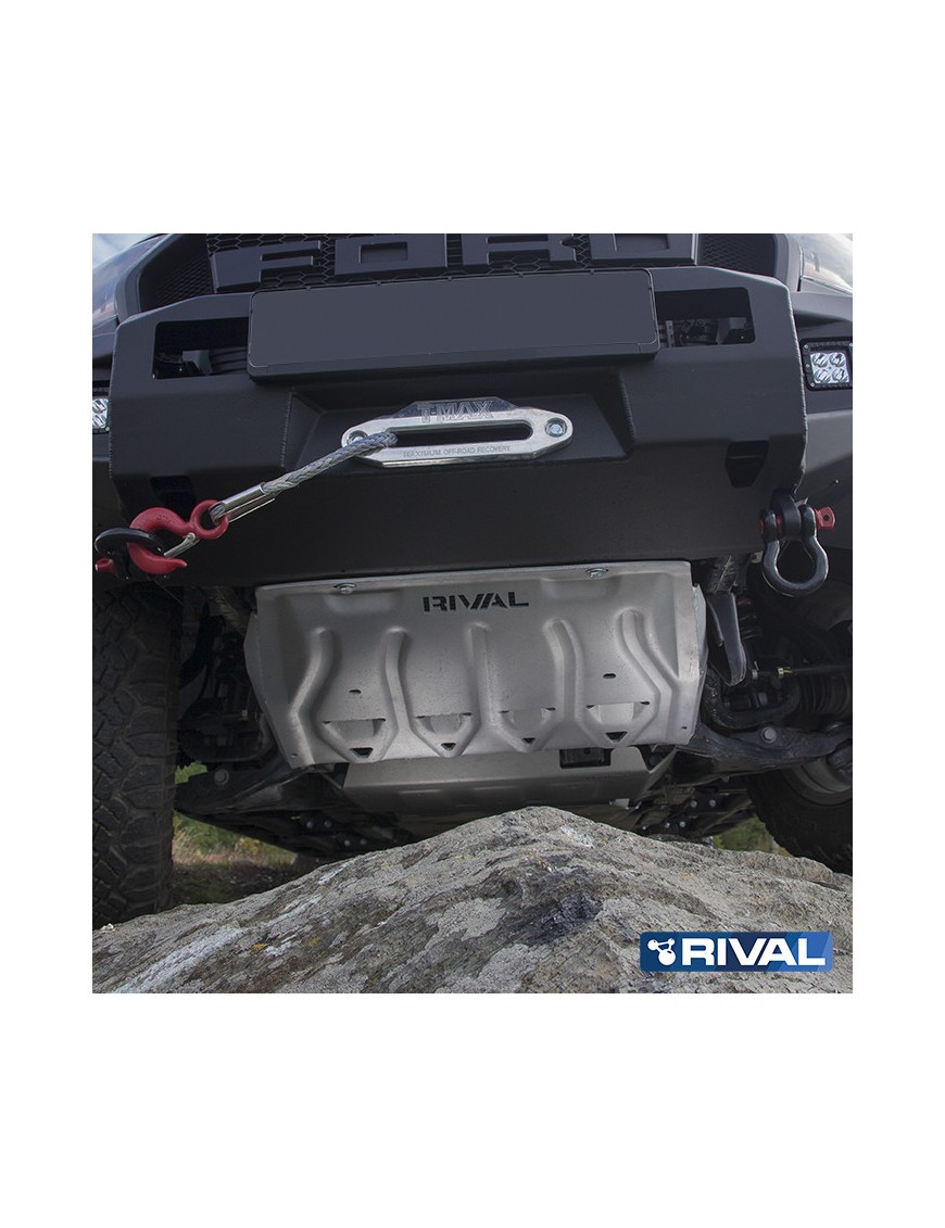 Osłona chłodnicy Rival — aluminium 4 mm — Ford Ranger 2011-2015, 2015-2022