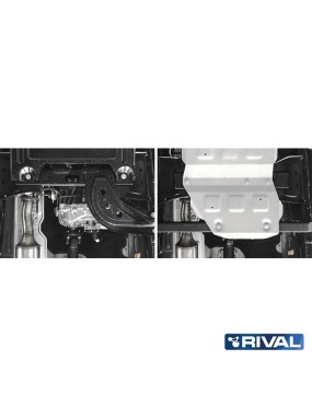 Osłona reduktora Rival — aluminium 6 mm — Ford Ranger 2011-2022 i Ranger Raptor 2019-2022