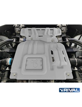 Osłona silnika Rival aluminium 4 mm — Ford Ranger, Ranger Raptor i Everest od 2022, VW Amarok od 2023