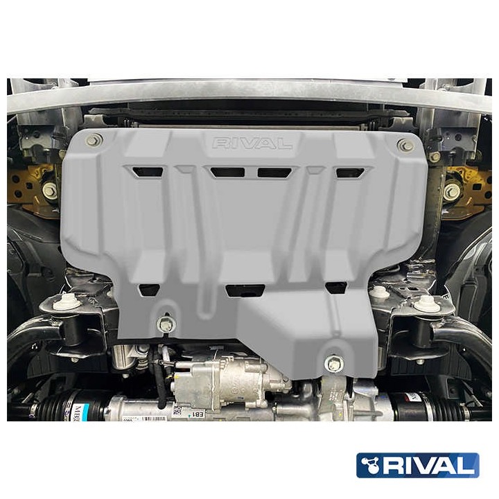 Osłona chłodnicy Rival aluminium 4 mm — Ford Ranger, Ford Everest i Volkswagen Amarok od 2022 - ujęcie 3