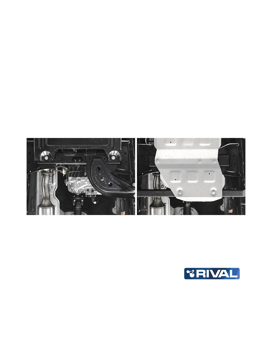 Osłona reduktora Rival — aluminium 4 mm — Ford Ranger Raptor 2019-2022, Ranger 2011-2015, 2015-2022