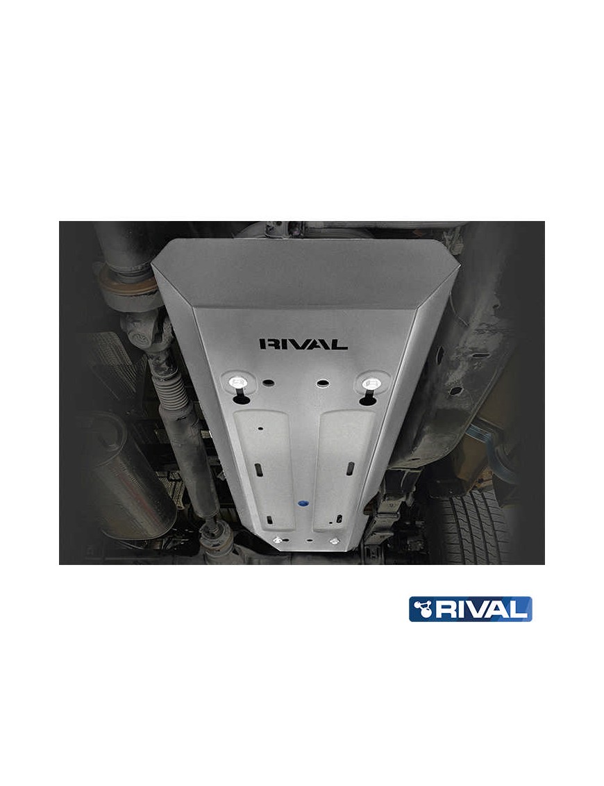 Osłona zbiornika paliwa Rival — aluminium 4 mm — Ford Ranger, Volkswagen Amarok od 2022