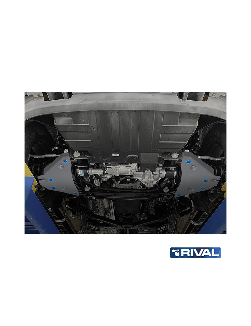 Osłona wahaczy Rival aluminium 6 mm — Ford Ranger i Everest od 2022, Volkswagen Amarok od 2023