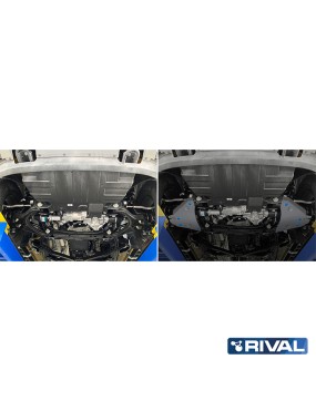 Osłona wahaczy Rival aluminium 6 mm — Ford Ranger i Everest od 2022, Volkswagen Amarok od 2023
