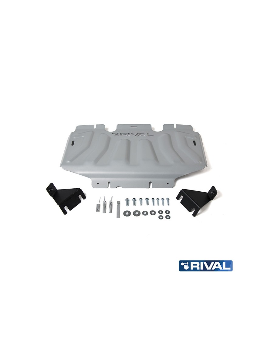 Osłona chłodnicy Rival aluminium 6 mm — Nissan Navara D23/D40, Frontier, Pathfinder R51, Mercedes X-Class