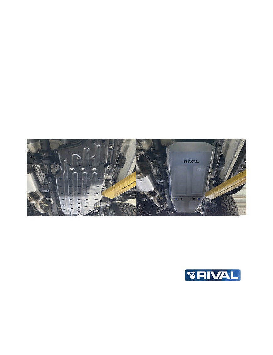 Osłona zbiornika paliwa Rival aluminium 4 mm — Ford Ranger Raptor od 2022, Ford Everest od 2022
