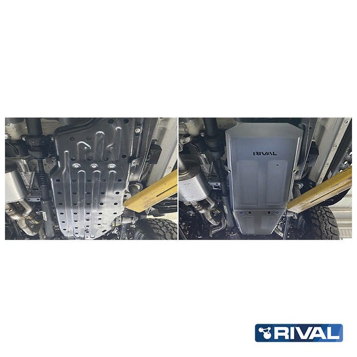 Osłona zbiornika paliwa Rival aluminium 4 mm — Ford Ranger Raptor od 2022, Ford Everest od 2022 - ujęcie 5