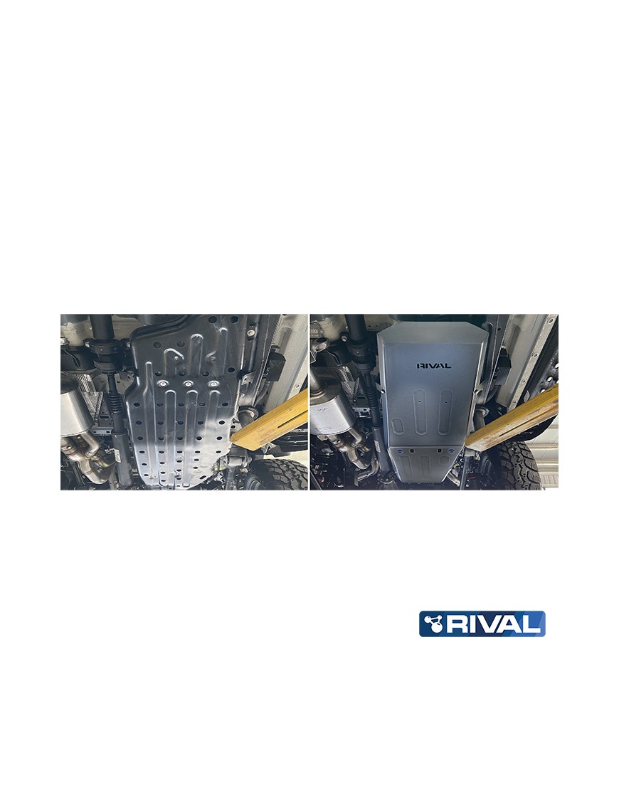Osłona zbiornika paliwa Rival aluminium 4 mm — Ford Ranger Raptor od 2022, Ford Everest od 2022