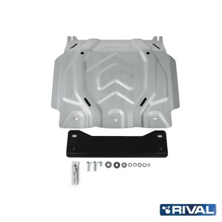 Osłona silnika Rival aluminium 4 mm — Mitsubishi L200 2015-2023, Pajero Sport od 2016, Fiat Fullback 2016-2020