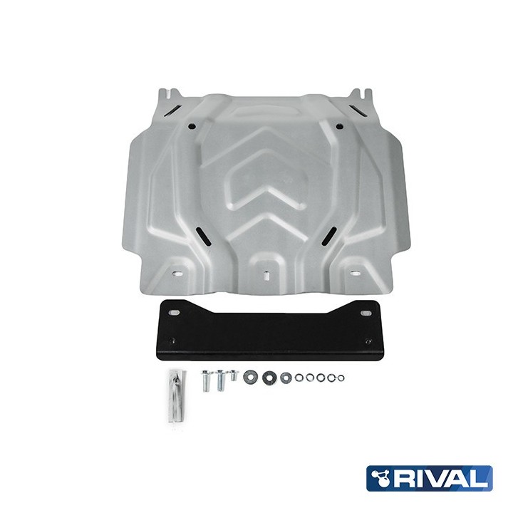 Osłona silnika Rival aluminium 4 mm — Mitsubishi L200 2015-2023, Pajero Sport od 2016, Fiat Fullback 2016-2020