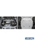 Osłona silnika Rival aluminium 4 mm — Mitsubishi L200 2015-2023, Pajero Sport od 2016, Fiat Fullback 2016-2020