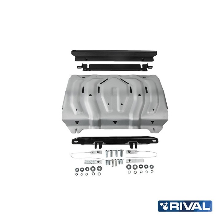 Osłona chłodnicy Rival aluminium 4 mm — Mitsubishi L200 2015-2023, Pajero Sport od 2016, Fiat Fullback 2016-2020