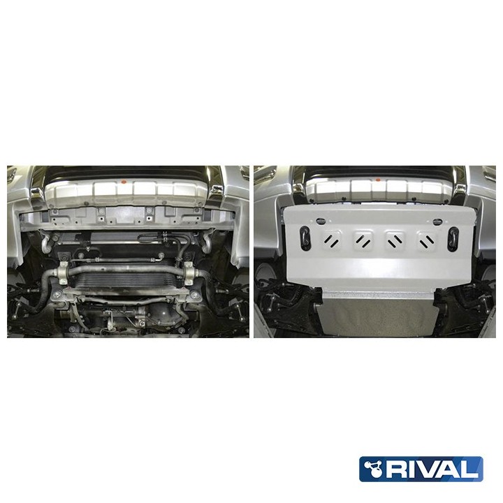 Osłona chłodnicy Rival — aluminium 4 mm — Mitsubishi Pajero IV 2006-2022 - ujęcie 2