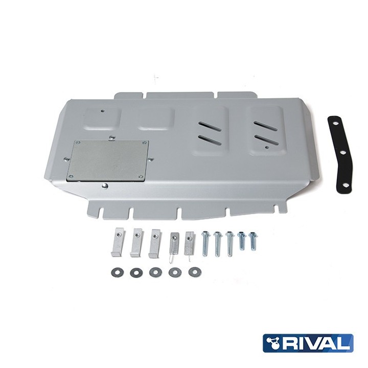Osłona silnika Rival aluminium 6 mm — Nissan Navara D23/D40, Frontier, Pathfinder R51, Mercedes X-Class