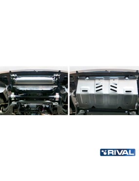 Osłona chłodnicy Rival aluminium 6 mm — Mitsubishi L200 2015-2023, Pajero Sport od 2016, Fiat Fullback 2016-2020