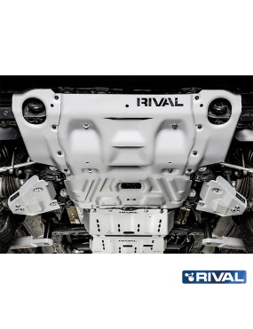 Osłona chłodnicy i silnika Rival aluminium 6 mm — Toyota Hilux od 2017 2.8d / Fortuner