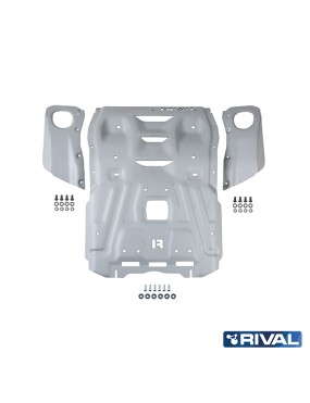 Osłona chłodnicy i silnika Rival aluminium 6 mm — Toyota Hilux od 2017 2.8d / Fortuner