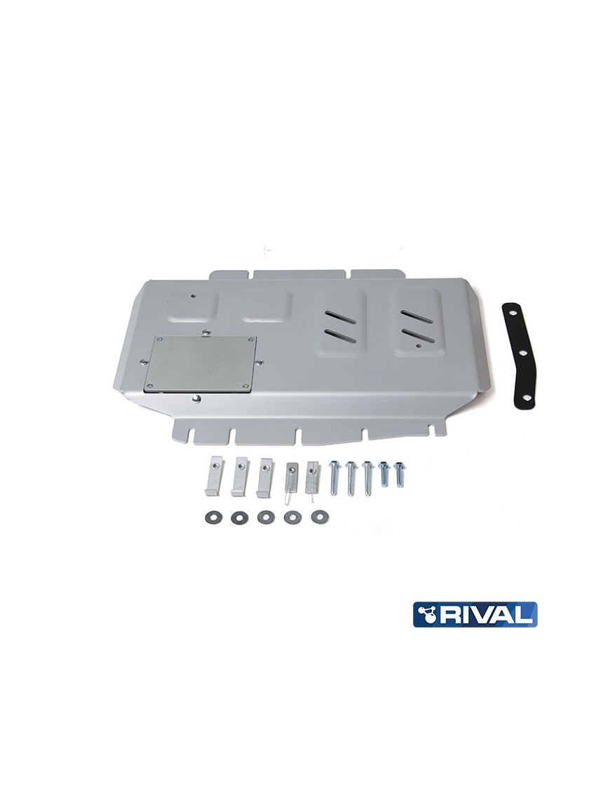 Osłona silnika Rival aluminium 4 mm — Nissan Navara D23/D40, Frontier, Pathfinder R51, Mercedes X-Class