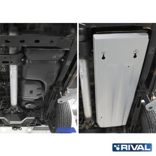 Osłona zbiornika paliwa Rival aluminium 6 mm — Nissan Navara (Frontier) 2014-2019 2.3d - ujęcie 2