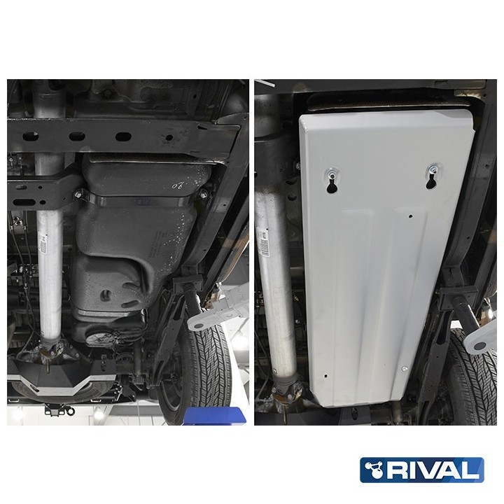 Osłona zbiornika paliwa Rival aluminium 6 mm — Nissan Navara (Frontier) 2014-2019 2.3d - ujęcie 2