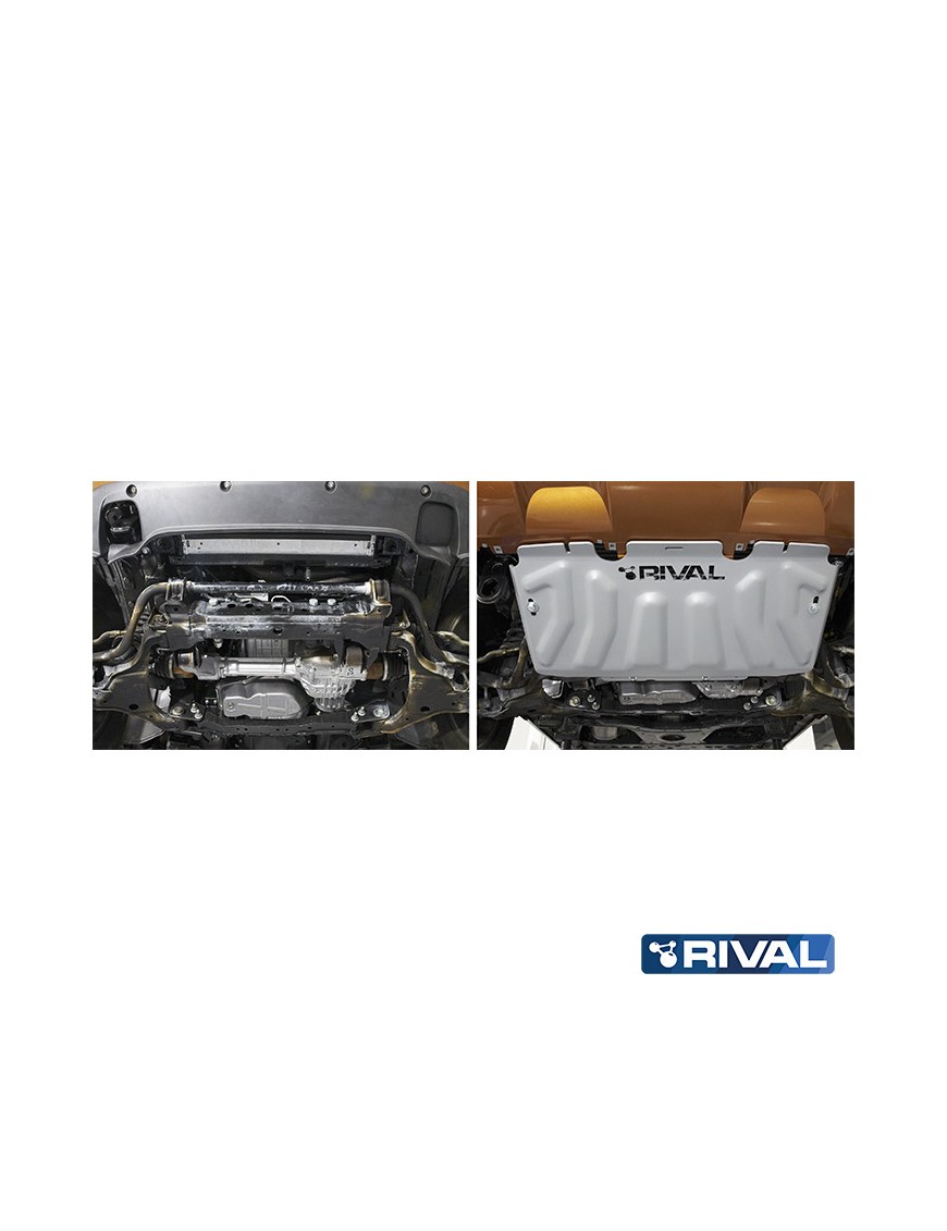 Osłona chłodnicy Rival — aluminium 4 mm — Nissan Navara D40 i D23, Pathfinder R51 2004-2021
