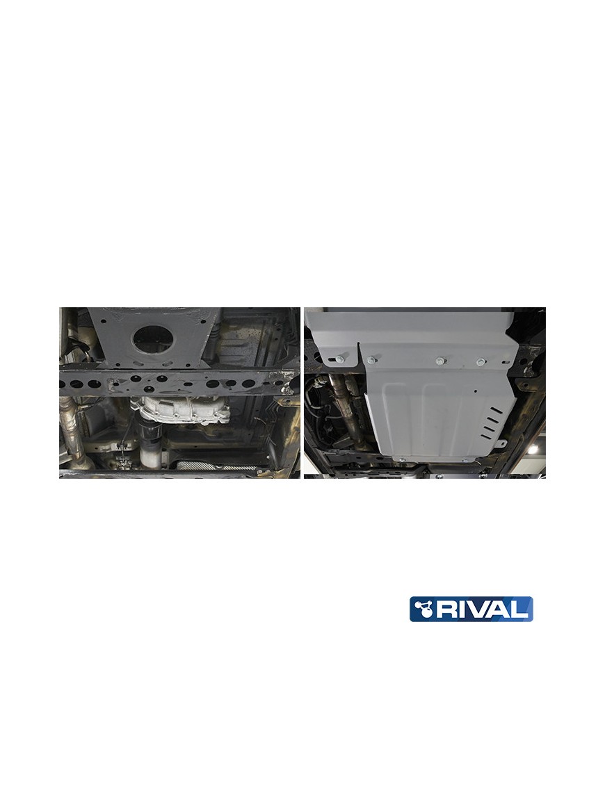Osłona reduktora Rival aluminium 6 mm — Nissan Navara (Frontier) D23 / D40