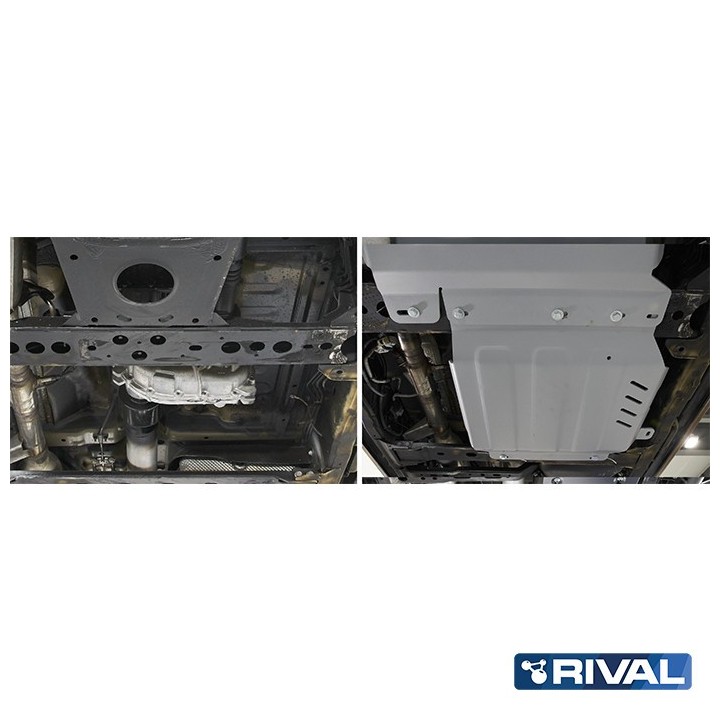 Osłona reduktora Rival aluminium 6 mm — Nissan Navara (Frontier) D23 / D40 - ujęcie 2