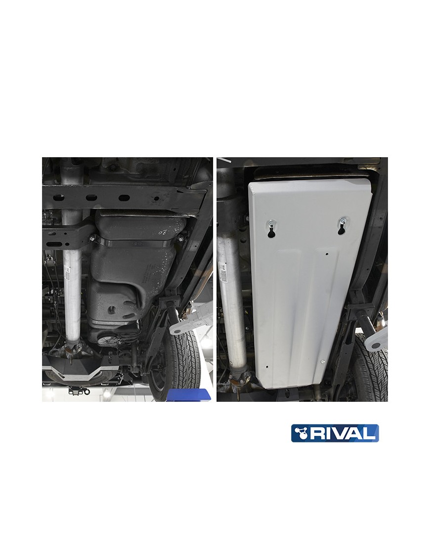 Osłona zbiornika paliwa Rival aluminium 4 mm — Nissan Navara (Frontier) 2014-2019 2.3d