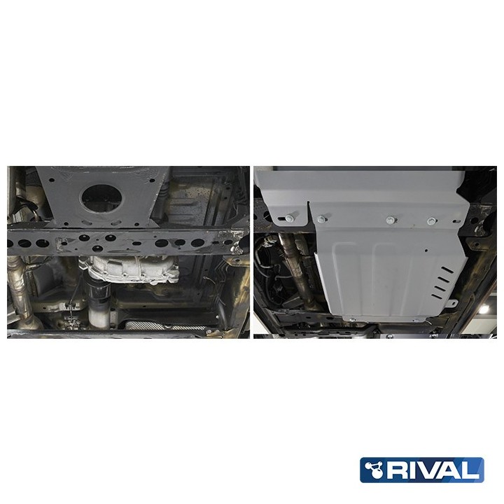 Osłona reduktora Rival aluminium 4 mm — Nissan Navara D23/D40, Frontier, Pathfinder R51, Mercedes X-Class - ujęcie 4