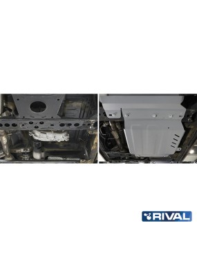 Osłona reduktora Rival aluminium 4 mm — Nissan Navara (Frontier) D23 / D40