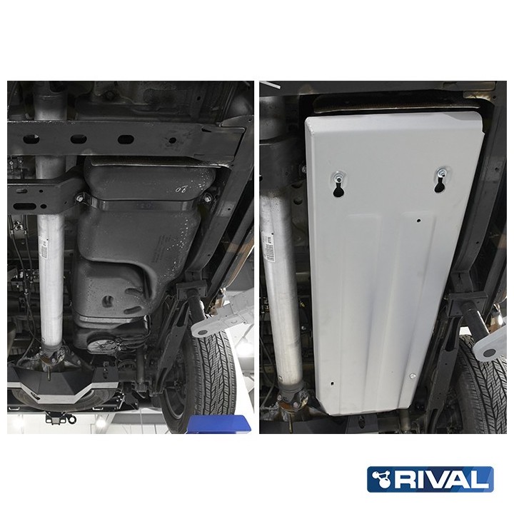 Osłona zbiornika paliwa Rival aluminium 4 mm — Nissan Navara (Frontier) 2014-2019 2.3d - ujęcie 4