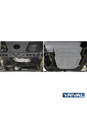 Osłona reduktora Rival aluminium 4 mm — Nissan Navara (Frontier) D23 / D40