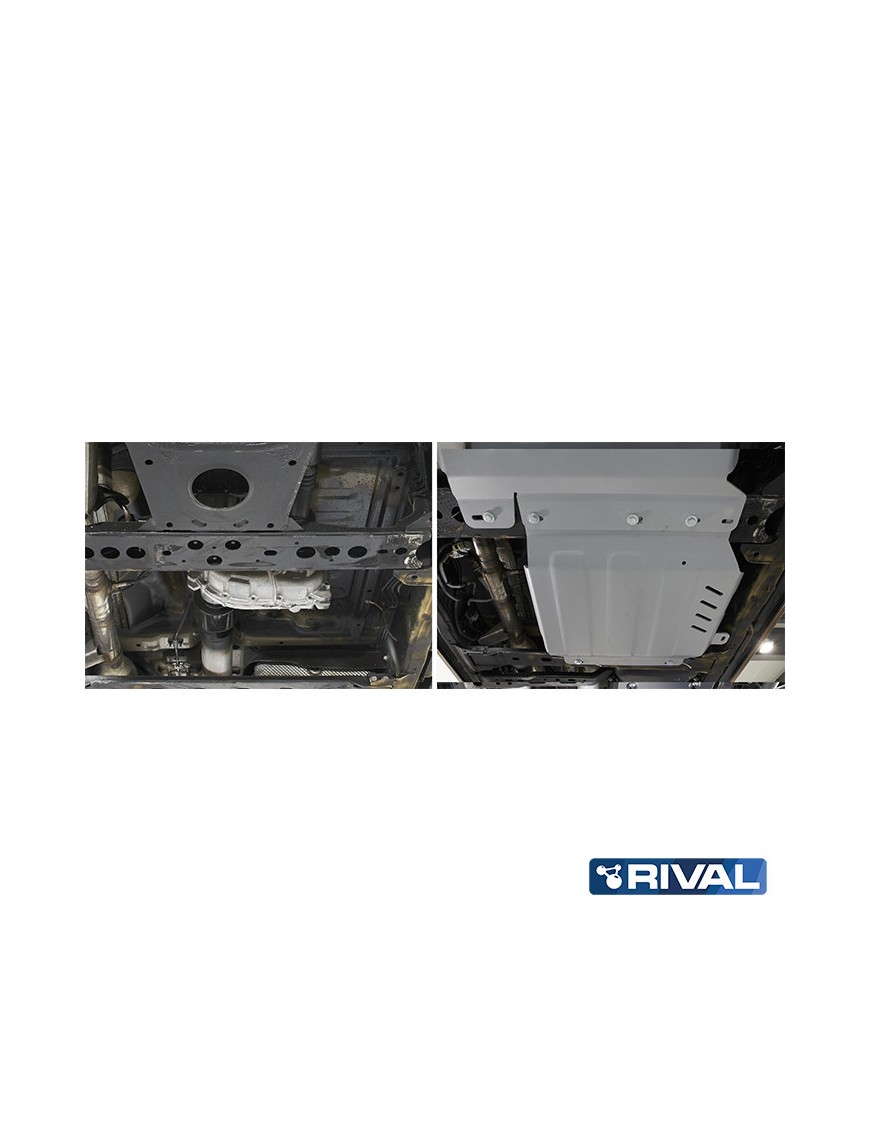 Osłona reduktora Rival aluminium 4 mm — Nissan Navara (Frontier) D23 / D40